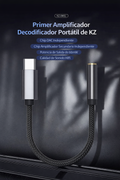 🚀 KZ AM01 – Adaptador de Audio USB Tipo C a 3.5 mm Hi-Fi DAC 32bit/384kHz